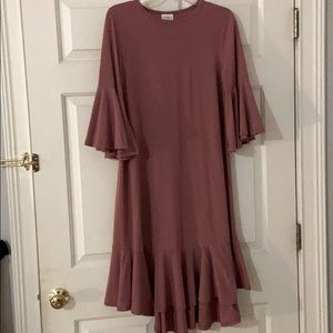 Dusty rose Lularoe Maurine dress size M